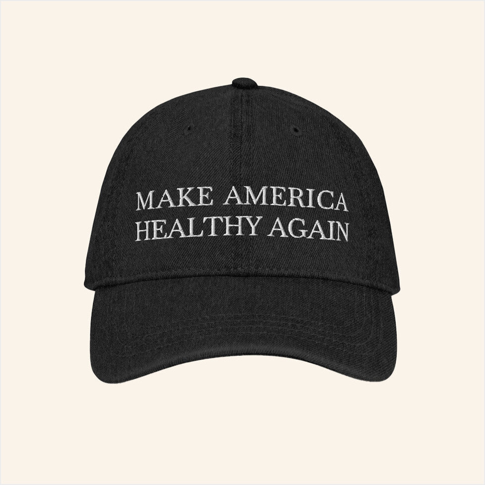 Mahaaction Merch Make America Healthy Again Embroidered Hat Birthday Gifts For Best Friends-1