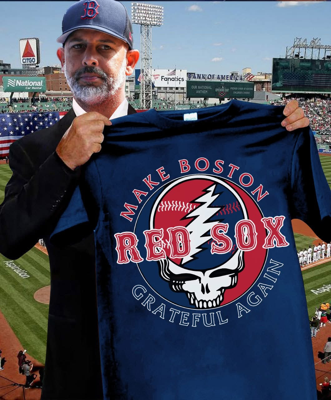 Make Boston Red Sox Grateful Dead Again T-Shirt Boston Red Sox Merch Baseball Team Gift Ideas-1