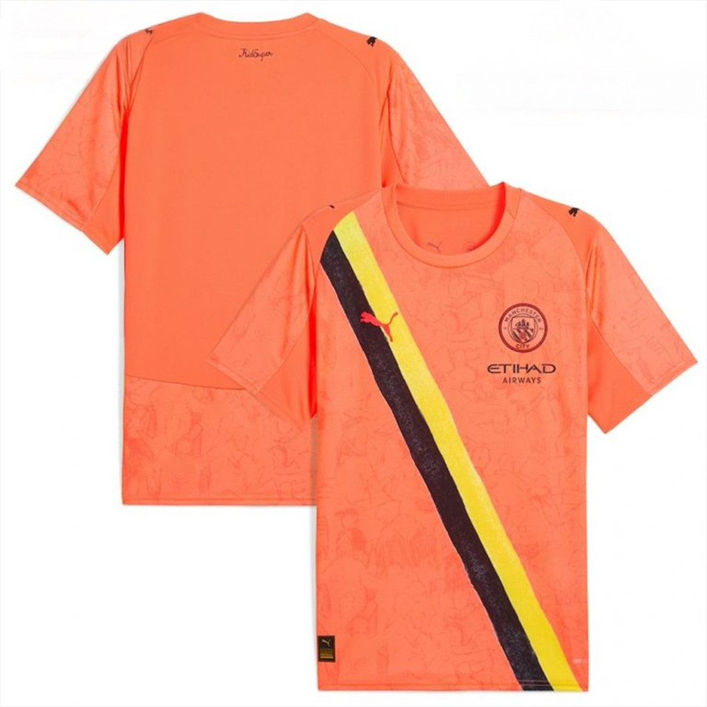 Manchester City KidSuper 2025 FIFA Club World Cup 2025 Replica Orange Jersey Gifts For Fans-1