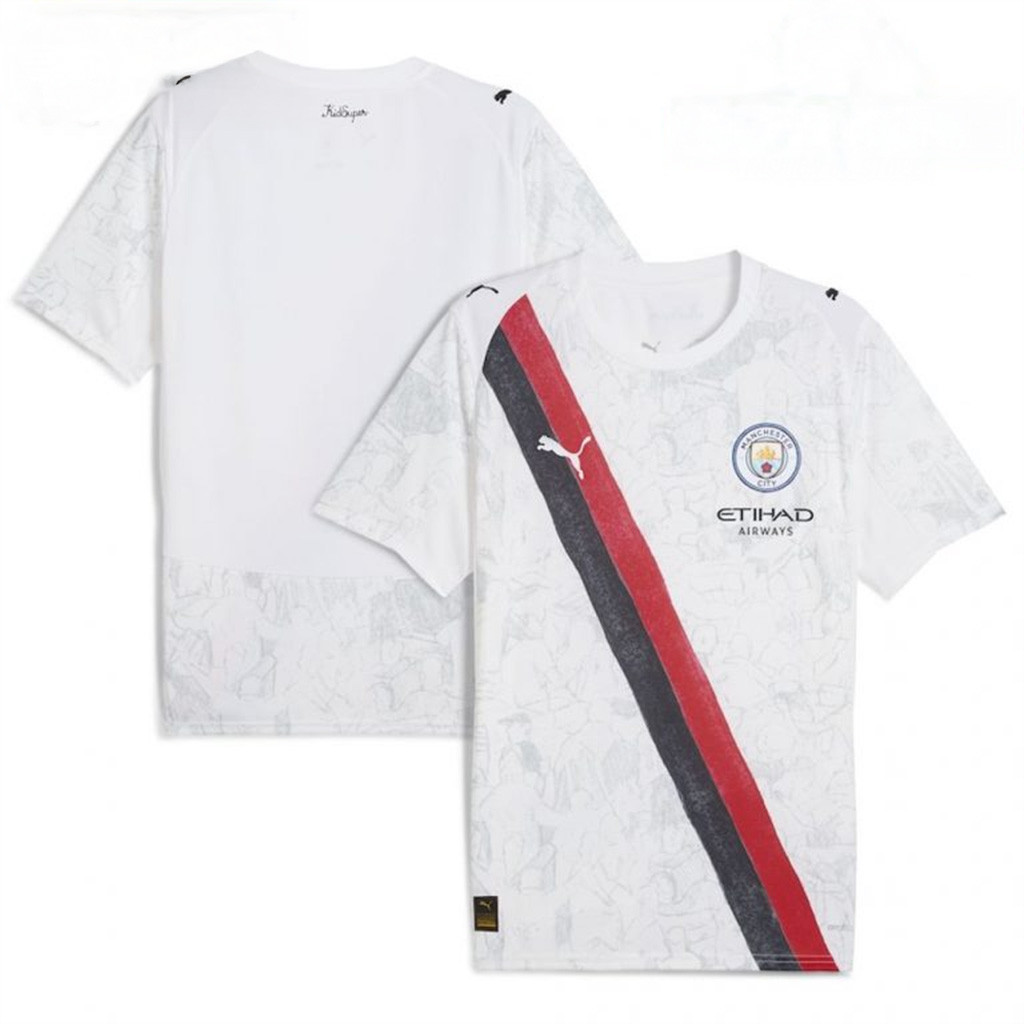 Manchester City KidSuper 2025 FIFA Club World Cup 2025 Replica White Jersey Gifts For Dad-1 Manchester City KidSuper 2025 FIFA Club World Cup 2025 Replica White Jersey Gifts For Dad-1