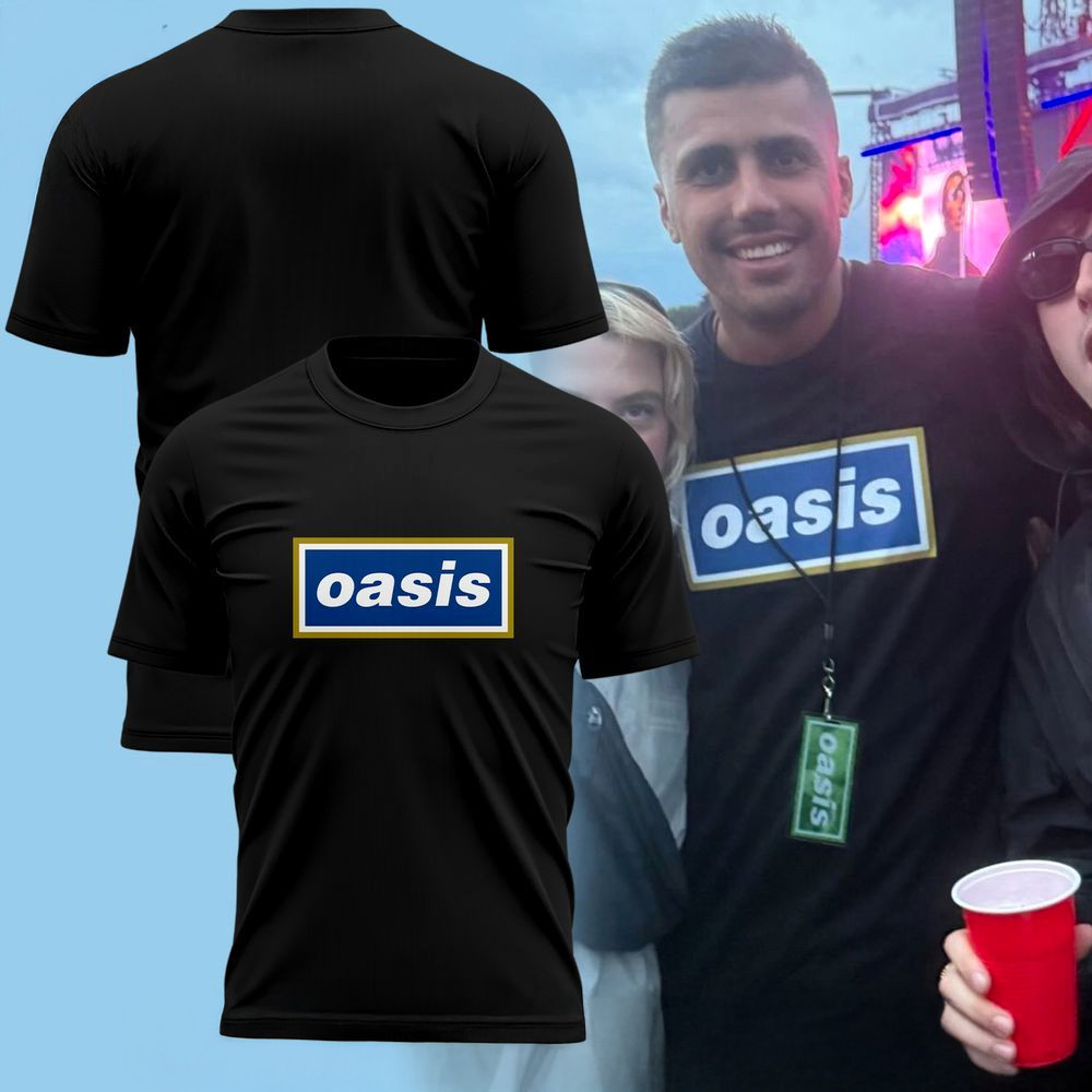 Manchester City's Rodri Spotted In The Iconic Oasis Gallagher Hill T-Shirt Gifts For Fans-1