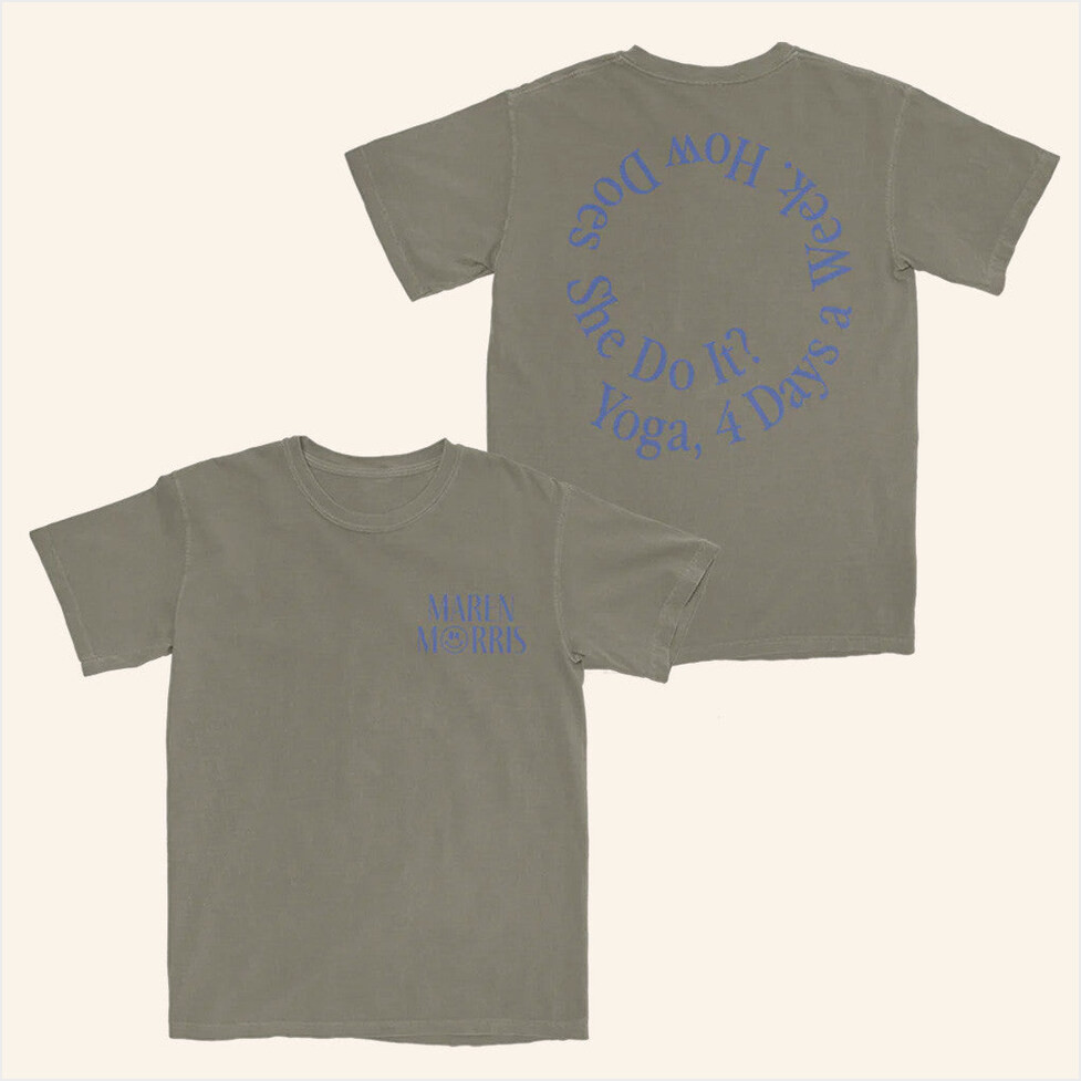 Maren Morris Merch Yoga 4 Days A Week T-Shirt Gifts For Besties Birthday Gifts For Her-1
