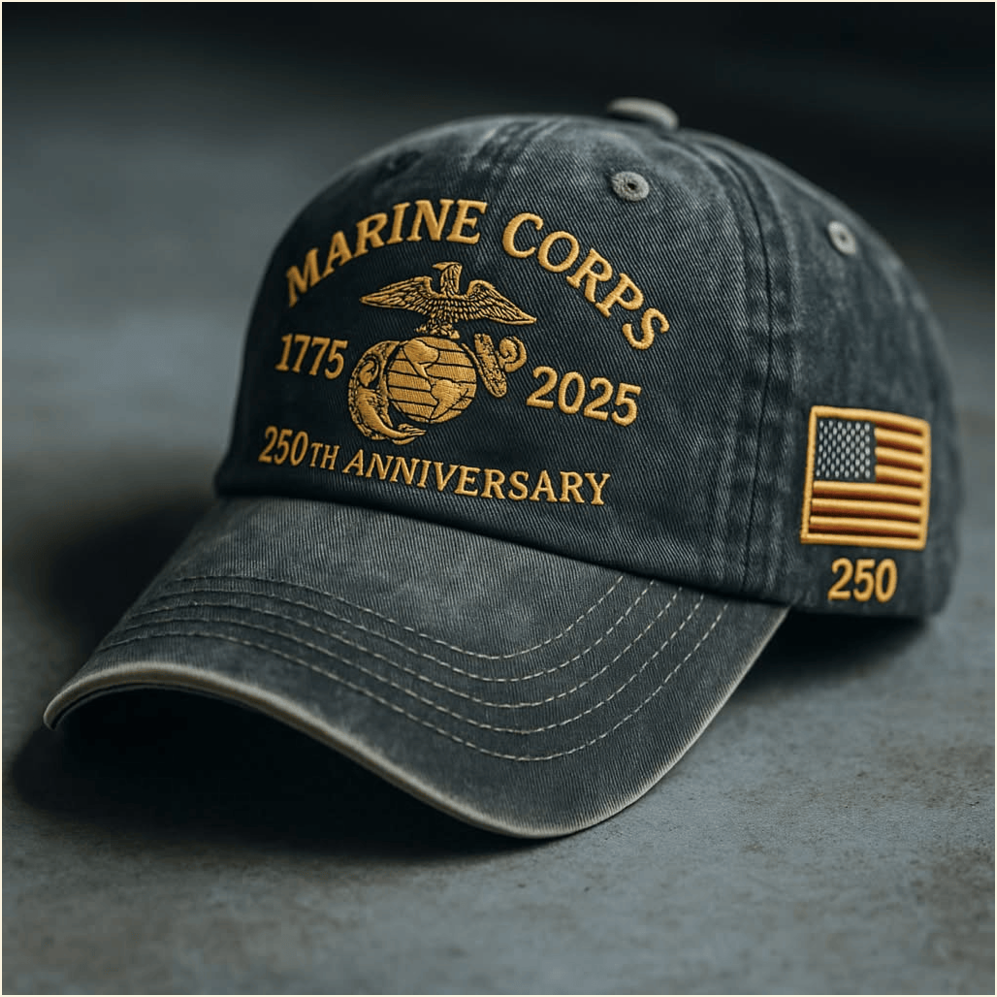 Marine Corps 1775 2025 250th Anniversary Hat Embroidered USMC Hat Gifts For Patriots-1