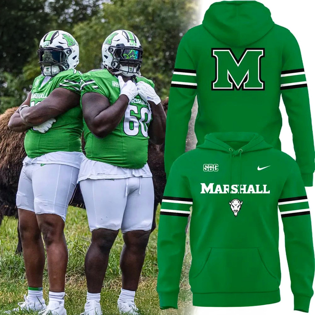 Marshall Football Classic Home Uniform Hoodie Marshall Thundering Herd Merch Gifts For Fans-1