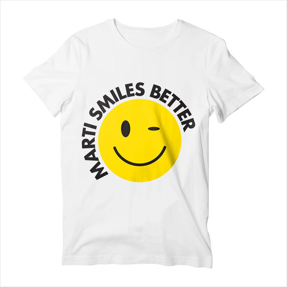Marti Pellow Official Merch Marti Smiles Better T-Shirt Gifts For Besties Gifts For Him-1