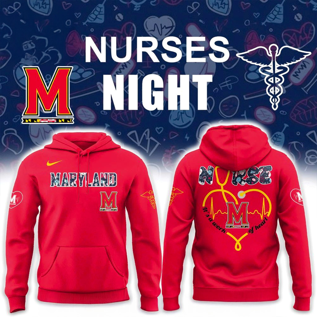 Maryland Terrapins Nurses Night Hoodie Terrapins Merch Xmas Gifts For Him-1