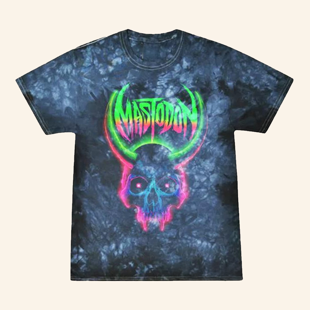 Mastodon Merch Neon Skull Crystal T-Shirt Birthday Ideas For Husband-1 Mastodon Merch Neon Skull Crystal T-Shirt Birthday Ideas For Husband-1