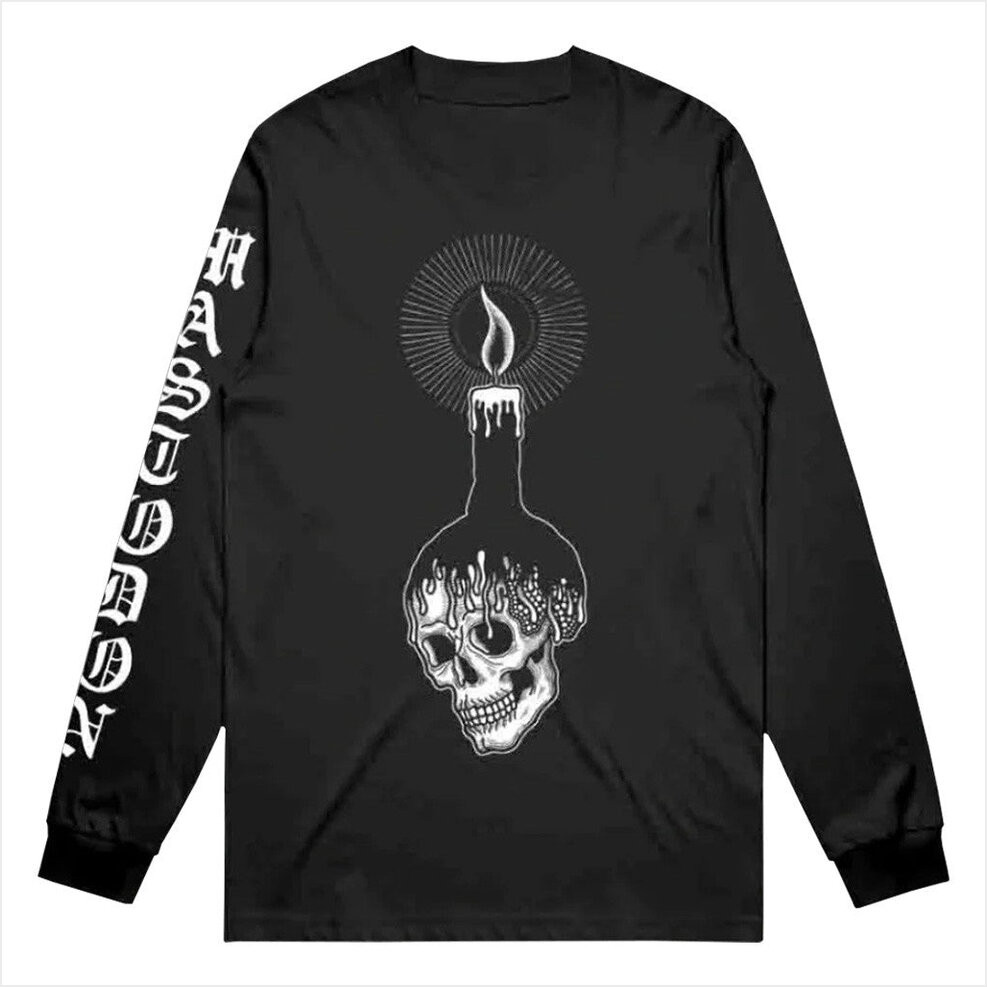 Mastodon Merch Skull Candle Long Sleeve T-Shirt Best Gifts For Him Birthday Gifts For Besties-1