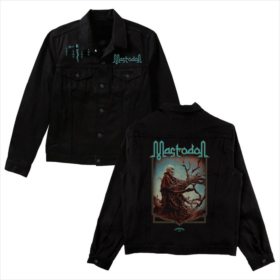 Mastodon Merch Treefolk Denim Jacket Present For Him Birthday Gifts For Friends-1