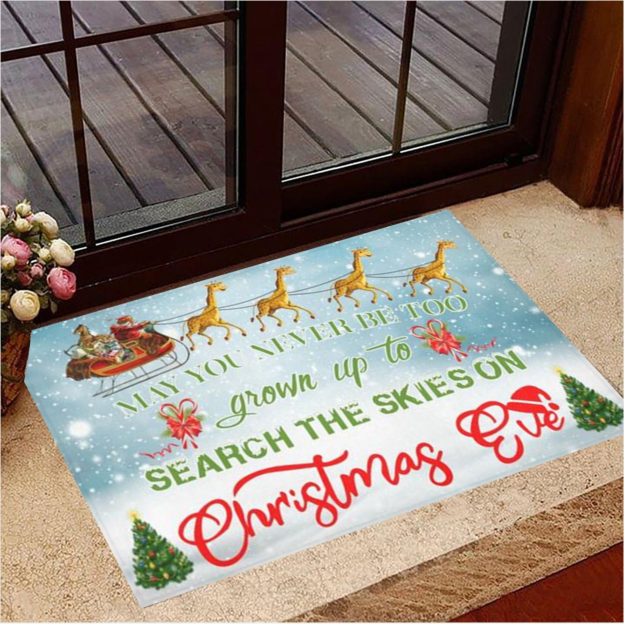 May You Never Be Too Grown Up Doormat Merry Christmas Doormat Christmas Gifts For Men-1