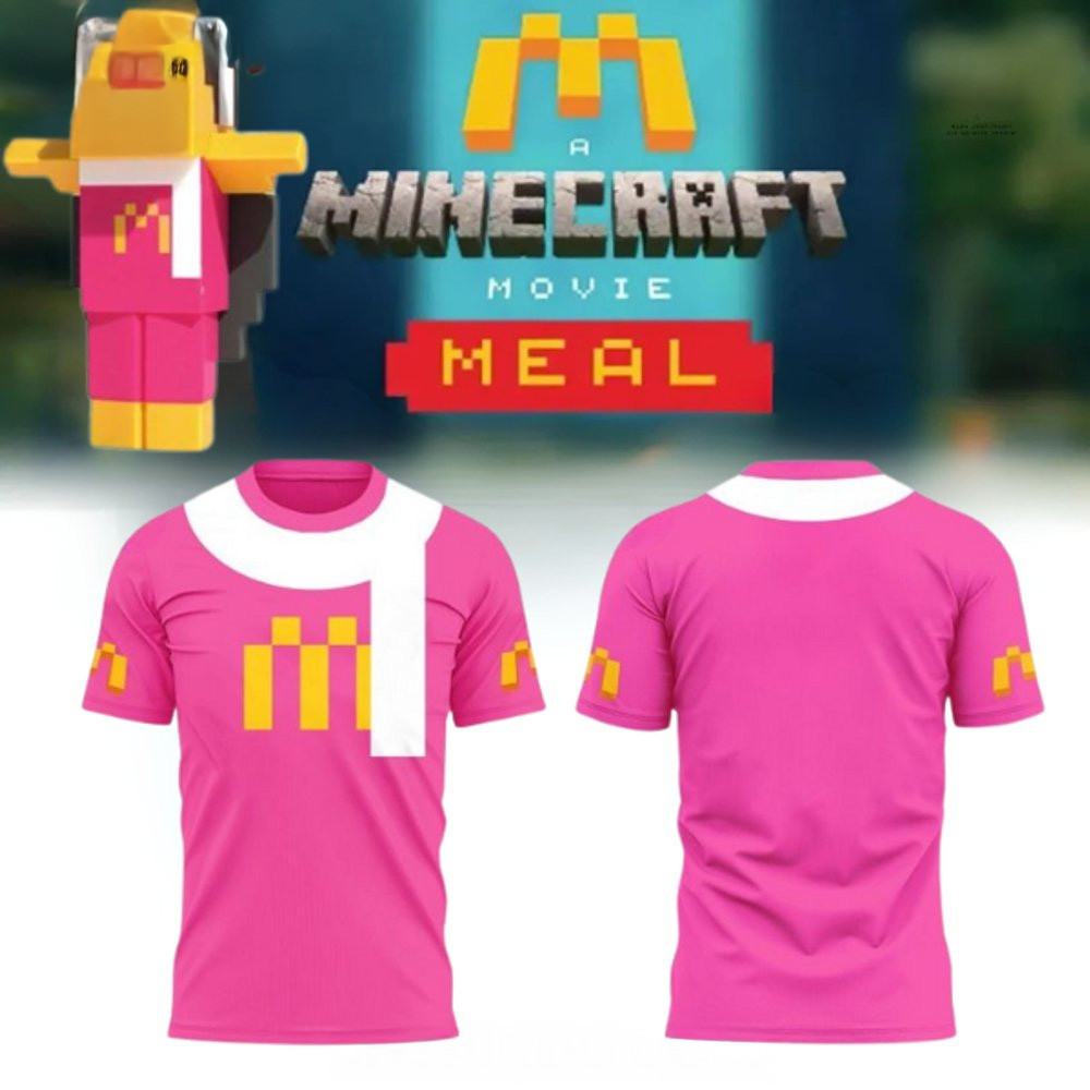 McDonald's x Minecraft Movie Meal Special Birdie Wings T-Shirt Great Mother's Day Gifts-1
