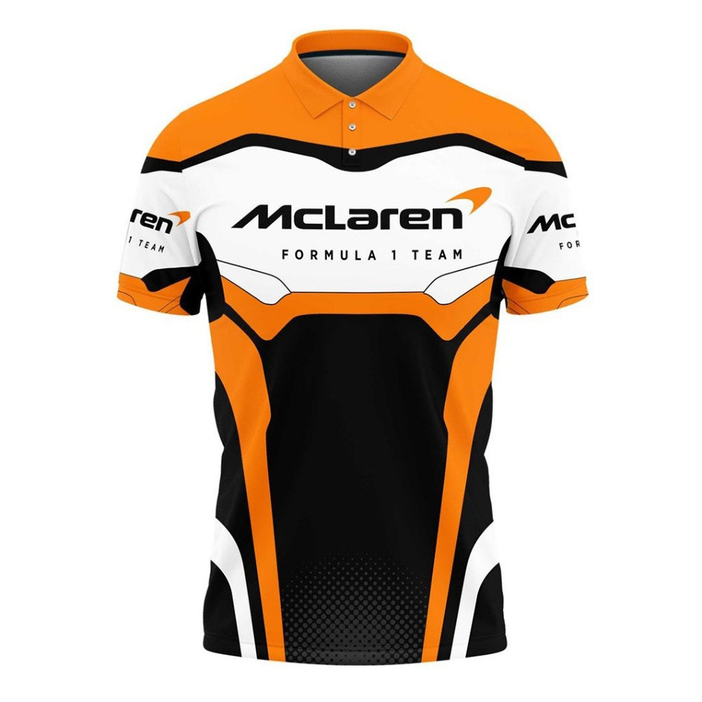 Mclaren F1 Merch McLaren Formula 1 Team Polo Shirt Racing Lovers Awesome Father's Day Gifts-1