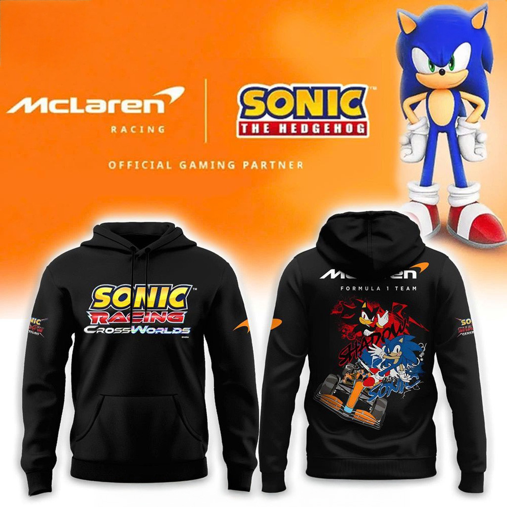 Mclaren F1 X Sonic Racing Cross World Special Hoodie Gifts For Racing Fans-1