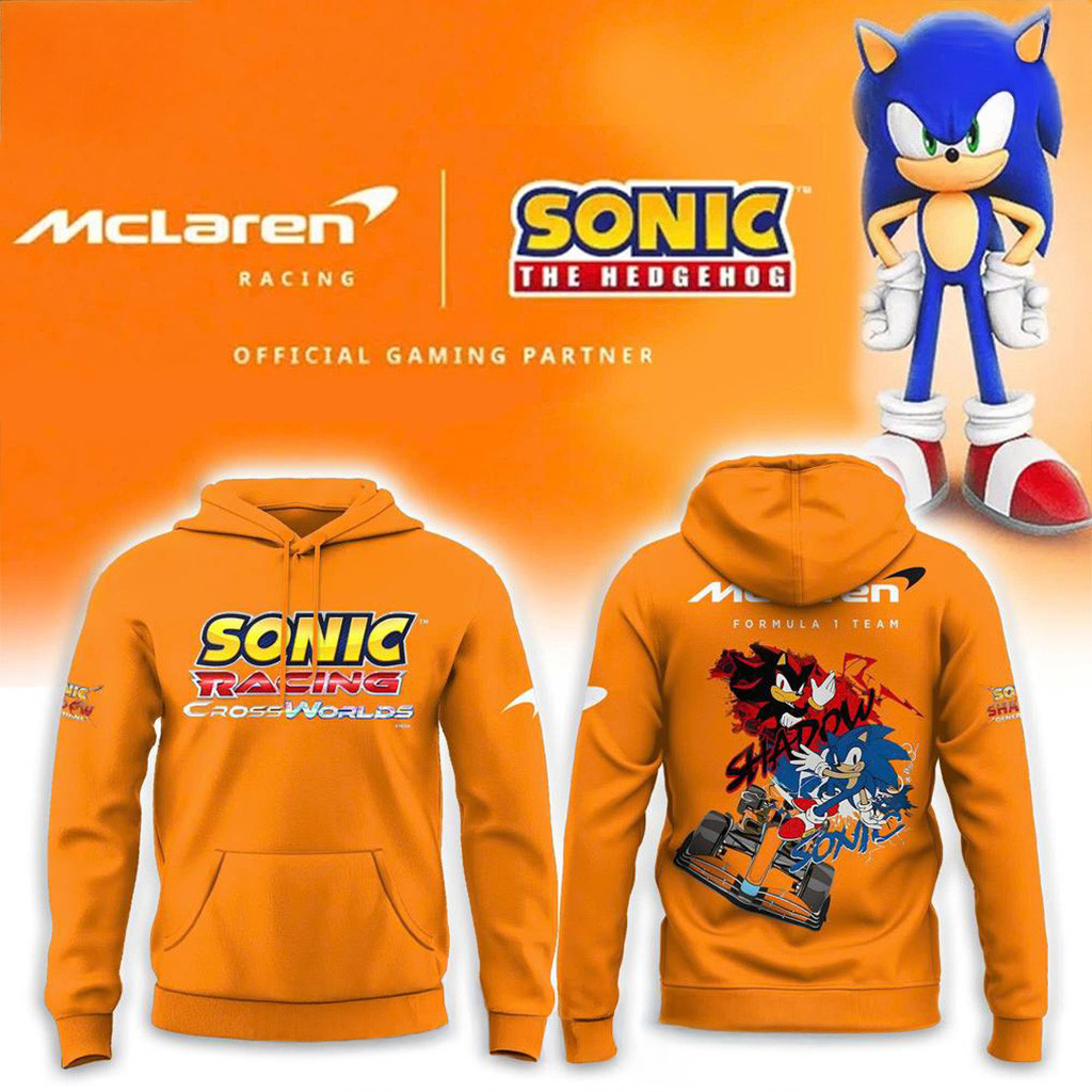 Mclaren F1 X Sonic Racing Cross World Special Hoodie Gifts For Racing Lovers-1