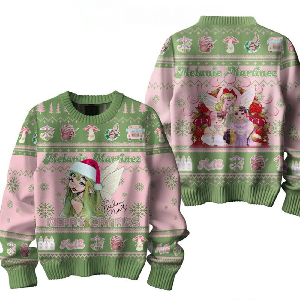 Melanie Martinez Merry Crymas K 12 2024 Christmas Ugly Sweater Music Fans Gifts-1 Melanie Martinez Merry Crymas K 12 2024 Christmas Ugly Sweater Music Fans Gifts-1