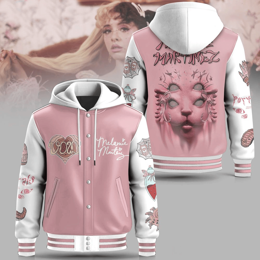 Melanie Martinez Portals Hooded Varsity Jacket Melanie Martinez Merch Mother's Day Gifts For Wife-1