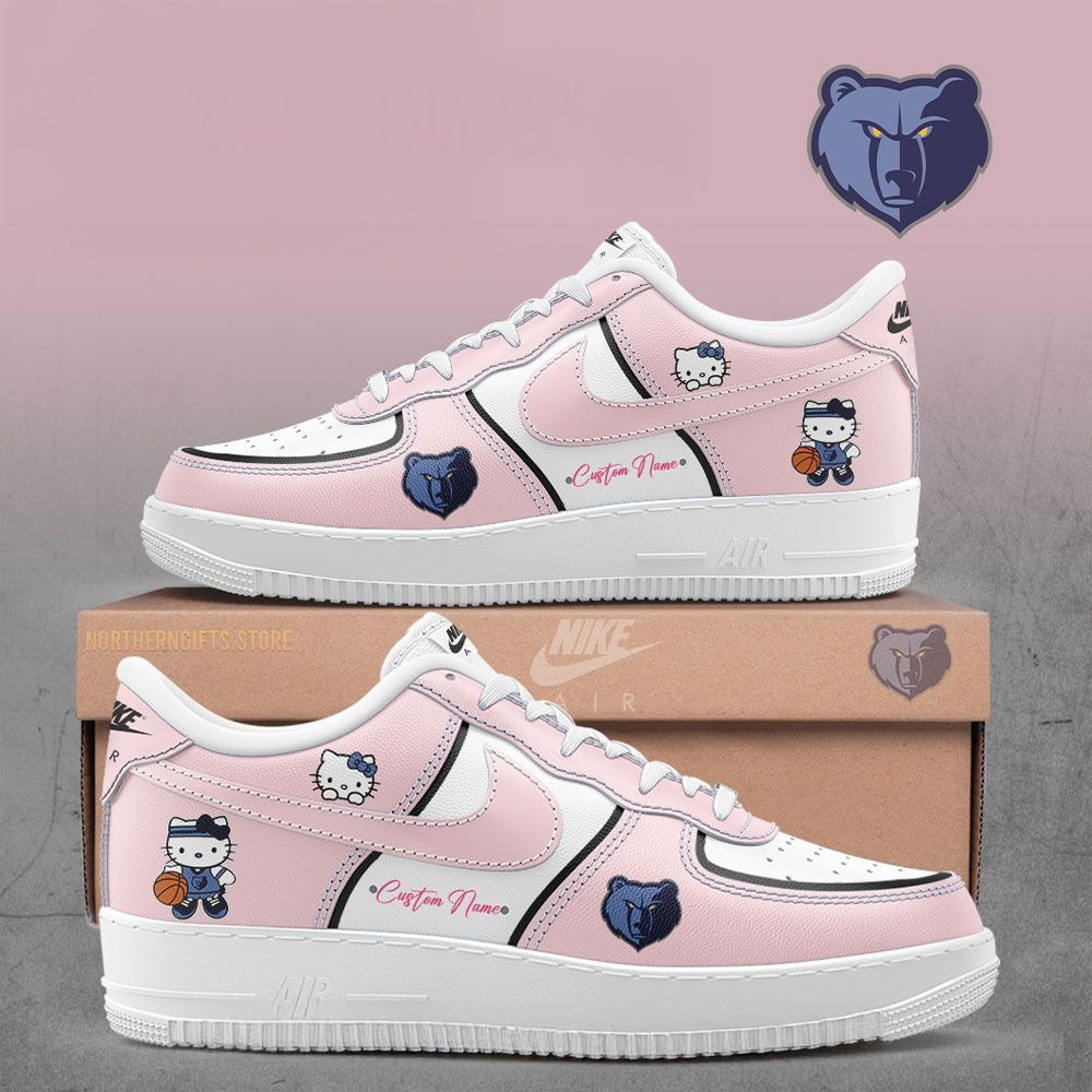 Memphis Grizzlies x Hello Kitty Night Game Nike Air Force 1 Awesome Mother's Day Gifts 2025-1