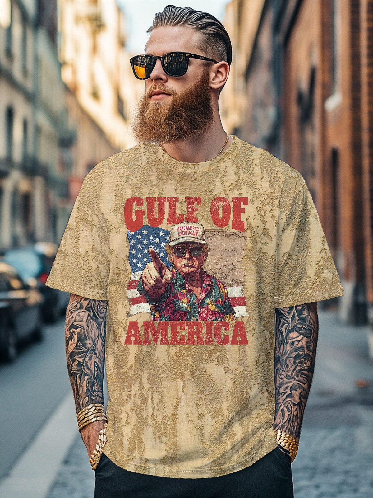 Men's American Bay Fun Trump Avant-garde Multicolor Fit T-shirts-1 Men's American Bay Fun Trump Avant-garde Multicolor Fit T-shirts-1