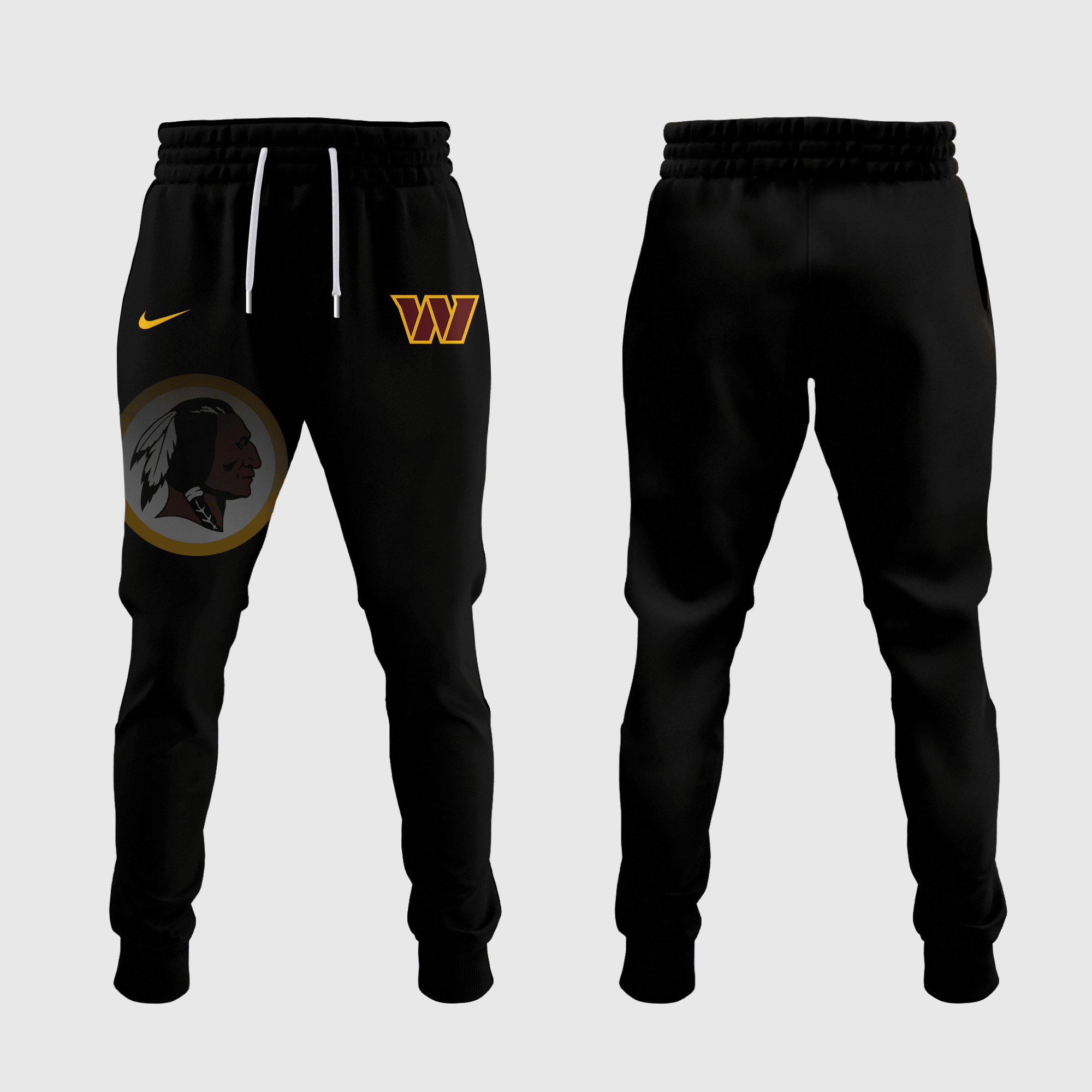 Mens Antigua Black Washington Commanders Idol Jogger Panxx Best Gift For Football Lovers-1 Mens Antigua Black Washington Commanders Idol Jogger Panxx Best Gift For Football Lovers-1