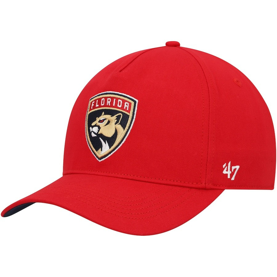 Men's Florida Panthers '47 Red Primary Hitch Snapback Hat Best Gifts For Football Fans-1