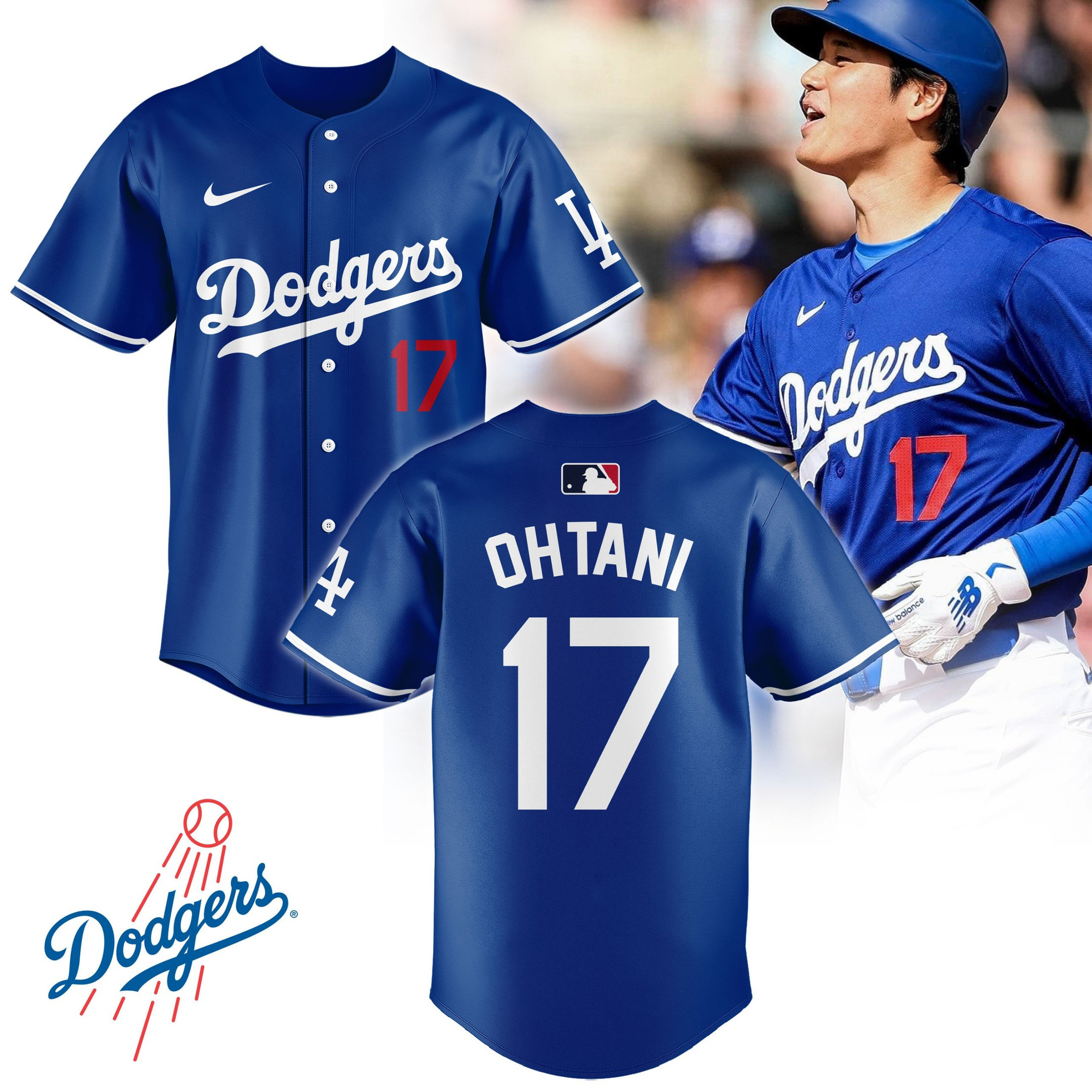 Mens Los Angeles Dodgers Shohei Ohtani Nike Jersey for Men and Women-1