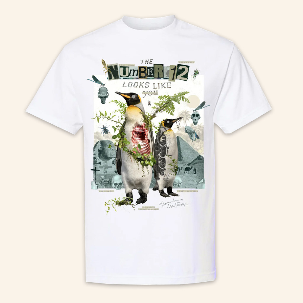 Merchnow Merch Penguin Collage White T-Shirt Gifts For Sister-1