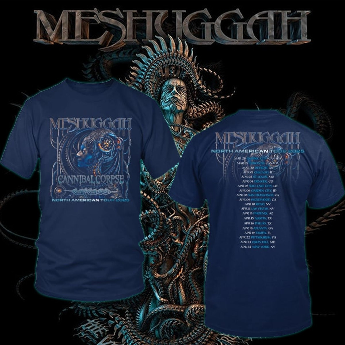 Meshuggah North American Tour 2025 Shirt Music Lovers Presents-1