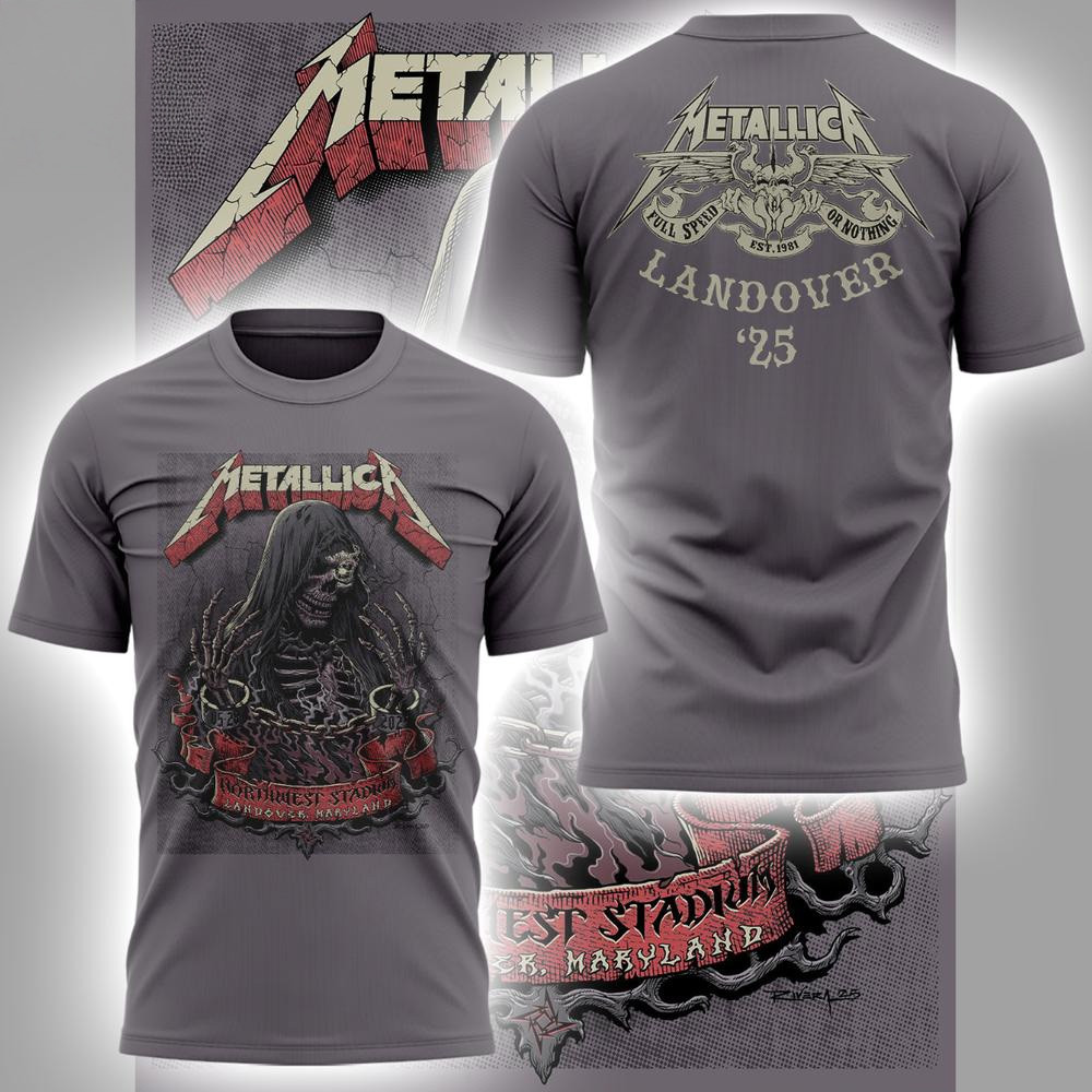 Metallica M72 Landover T-Shirt Metallica Merch Gifts For Father's Day From Daughter-1