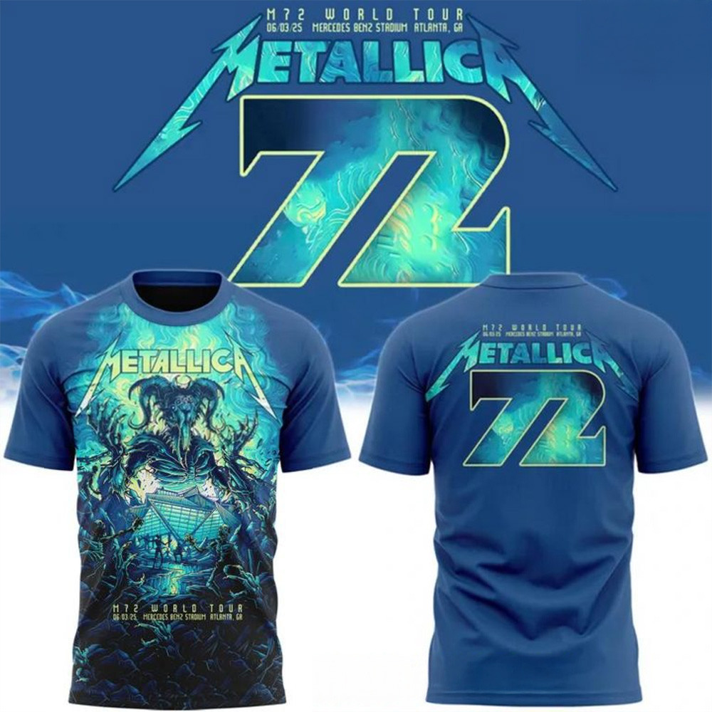 Metallica M72 Tour at Mercedes Benz Special T-Shirt Metallica M72 Merch Great Gifts For Dad-1