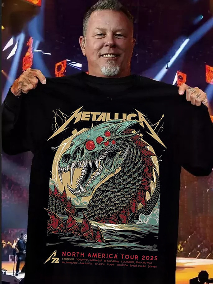 Metallica Merch Shirt Syracuse North America Tour 2025 Seppuku Unisex TShirt Rock Fan Merch1-1