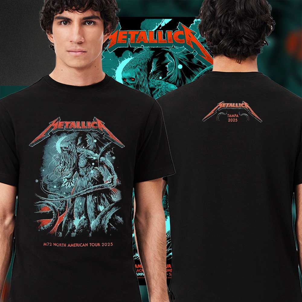 Metallica Tampa 2025 M72 North American Tour 2025 T-Shirt Gifts For Music Lovers-1