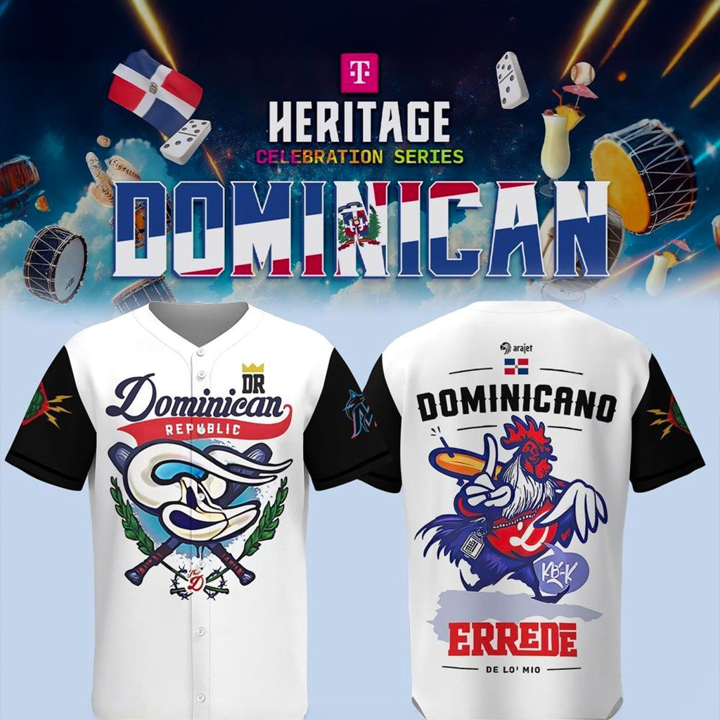 Miami Marlins Heritage Celebration Series Dominican Jersey Miami Marlins Merch Gifts For Fan-1