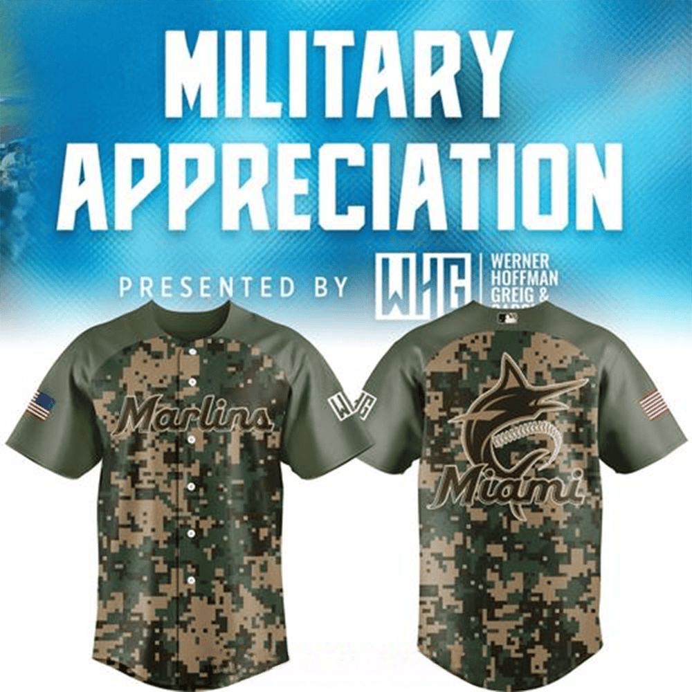 Miami Marlins Military Appreciation 2025 Baseball Jersey Miami Marlins Merch Gifts For Dad-1 Miami Marlins Military Appreciation 2025 Baseball Jersey Miami Marlins Merch Gifts For Dad-1