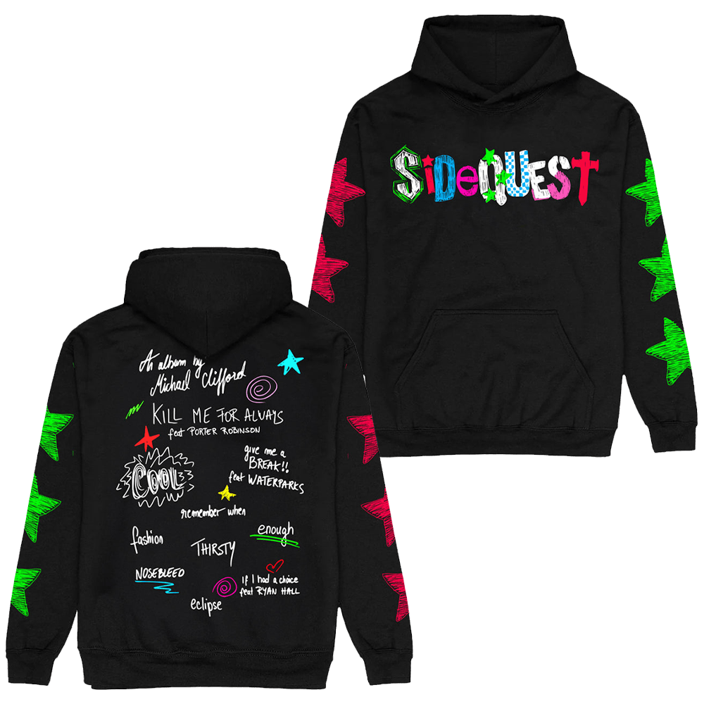 Michael Clifford Merch Sidequest Hoodie Gifts For Father's Day From Wife-1