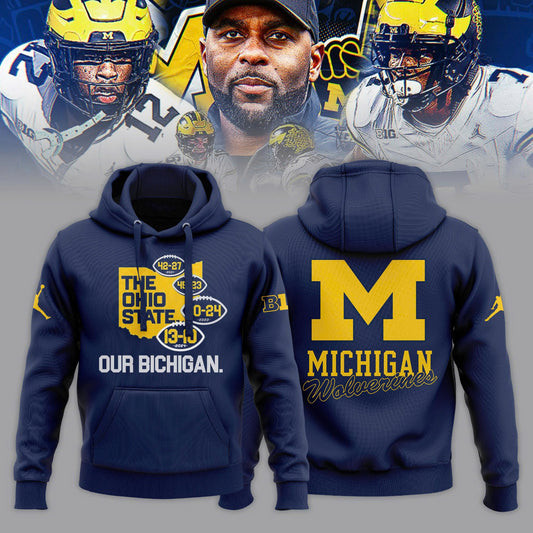 Michigan Wolverines Our Bichigan Score Hoodie Gift Ideas For Football Lovers-1 Michigan Wolverines Our Bichigan Score Hoodie Gift Ideas For Football Lovers-1