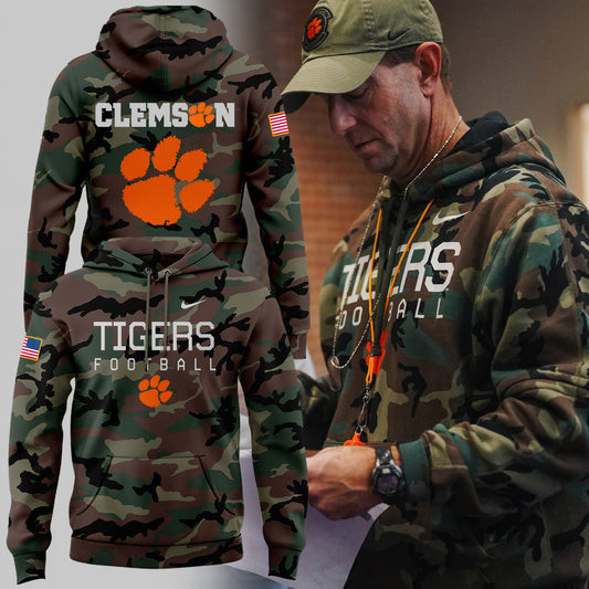 Military Appreciation Clemson Tigers Football Hoodie Football Gifts For Men-1