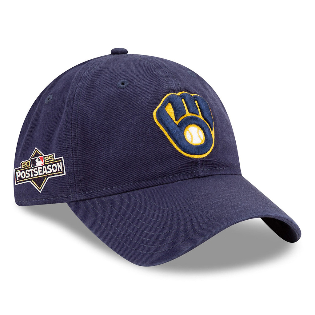 Milwaukee Brewers 2025 MLB Postseason 9twenty Embroidered Hat Fan Merch Cool Baseball Gifts-1