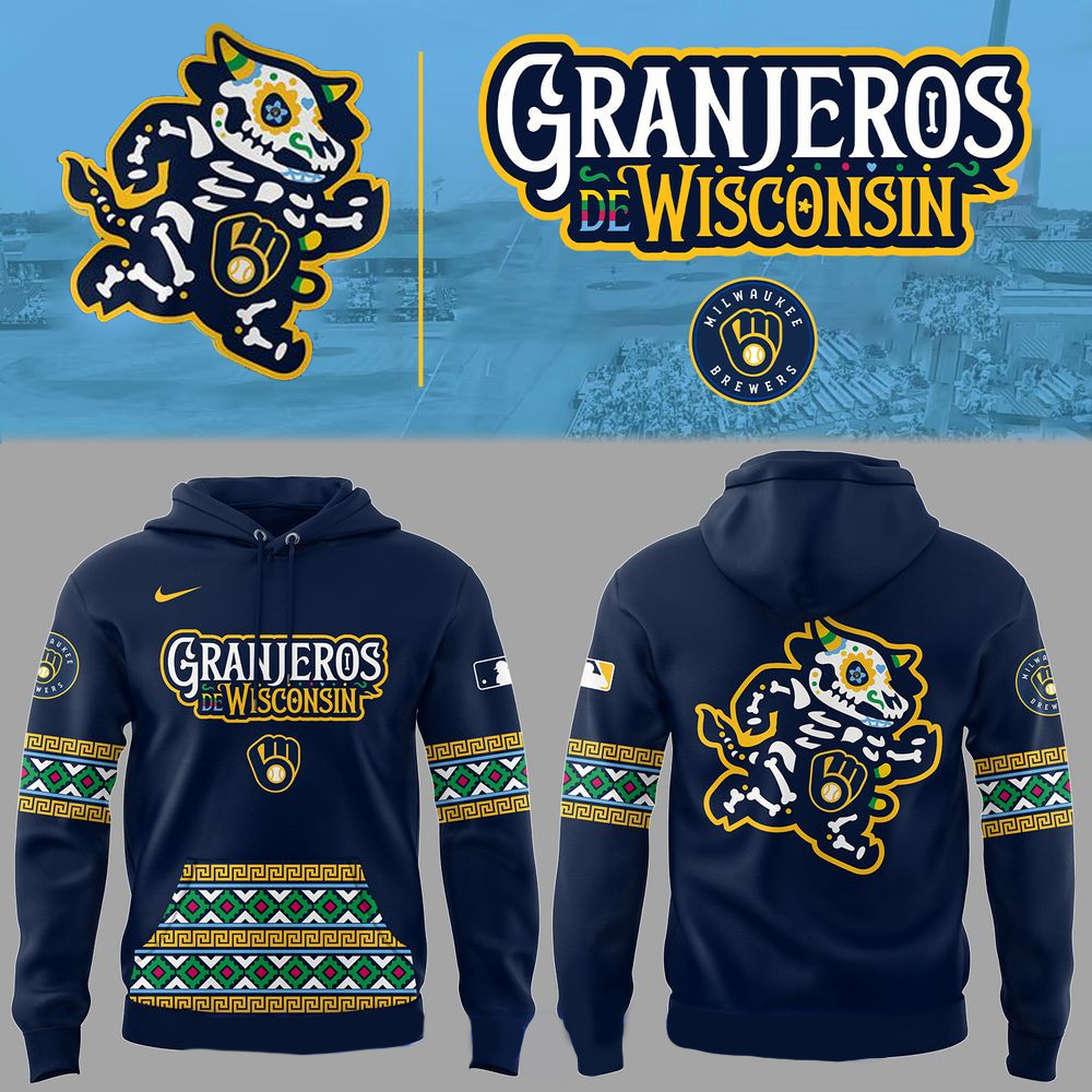 Milwaukee Brewers Baseball Granjeros De Wisconsin 2025 Navy Hoodie Gifts For Father's Day Ideas-1 Milwaukee Brewers Baseball Granjeros De Wisconsin 2025 Navy Hoodie Gifts For Father's Day Ideas-1