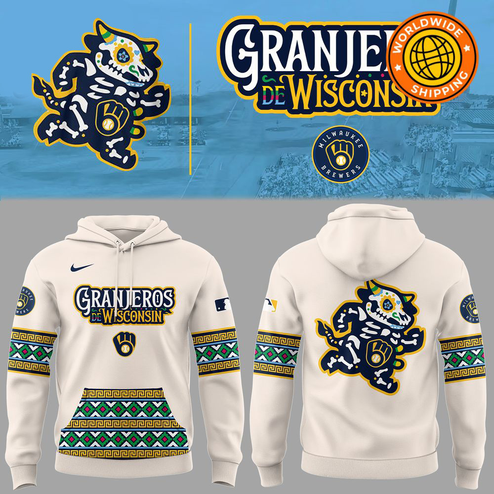 Milwaukee Brewers Granjeros De Wisconsin 2025 Hoodie Father's Day Gifts For Son In Law-1