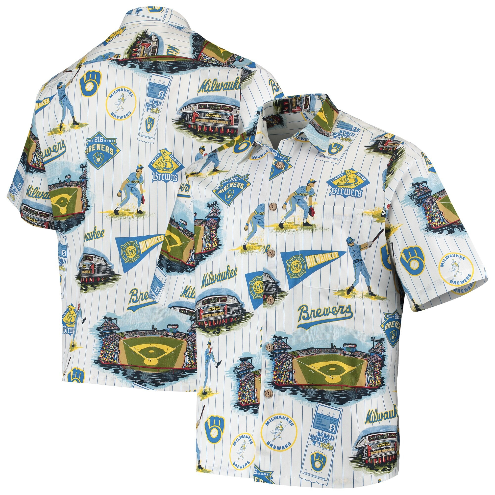 Milwaukee Brewers Hawaiian Shirt MLB Aloha Shirt Father's Day Special Gifts For Dad-1