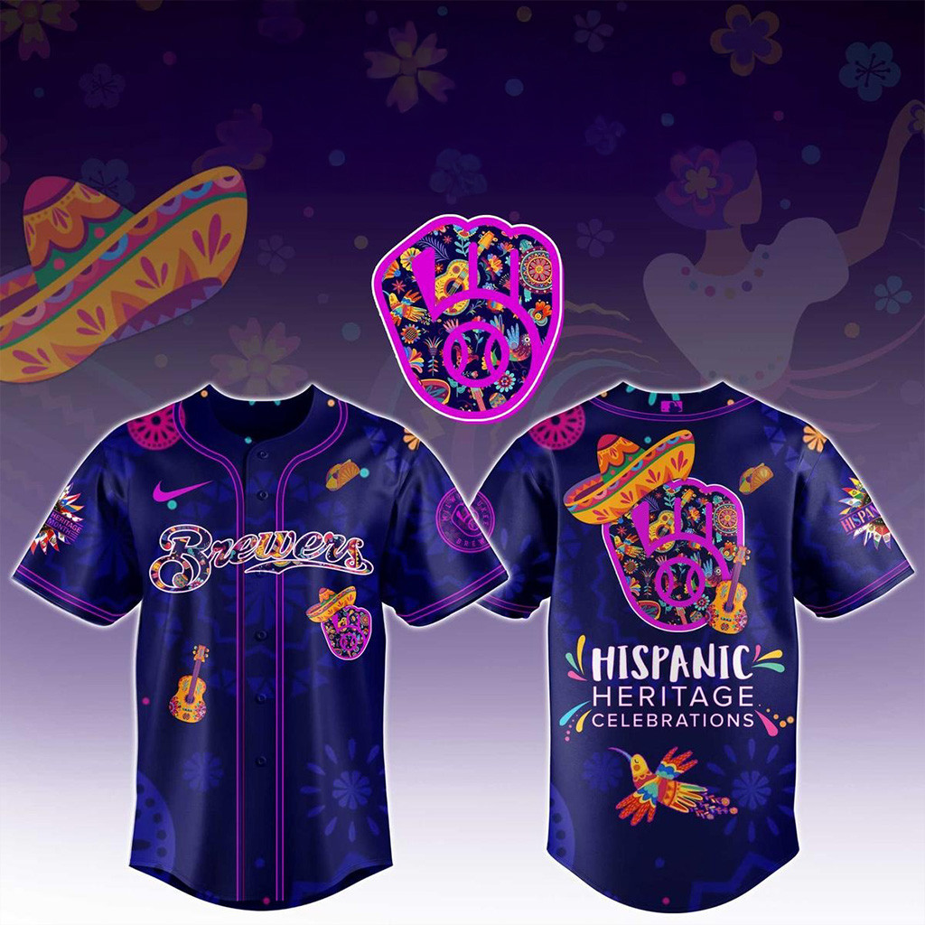 Milwaukee Brewers Hispanic Heritage Celebrations 2025 Baseball Jersey Milwaukee Brewers Merch-1