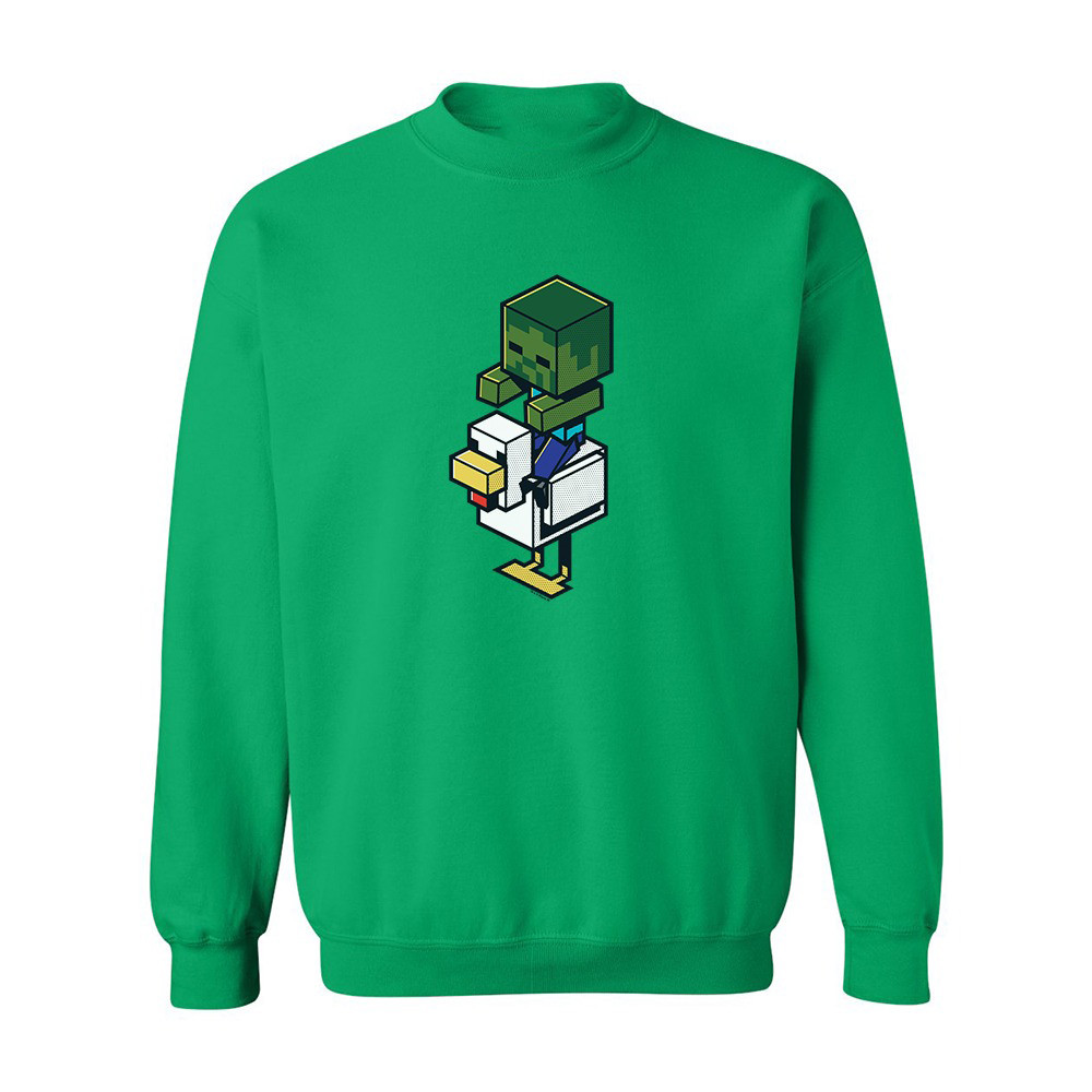 Minecraft Jolly Mobs Chicken Jockey Sweatshirt Gifts For Game Fans-1