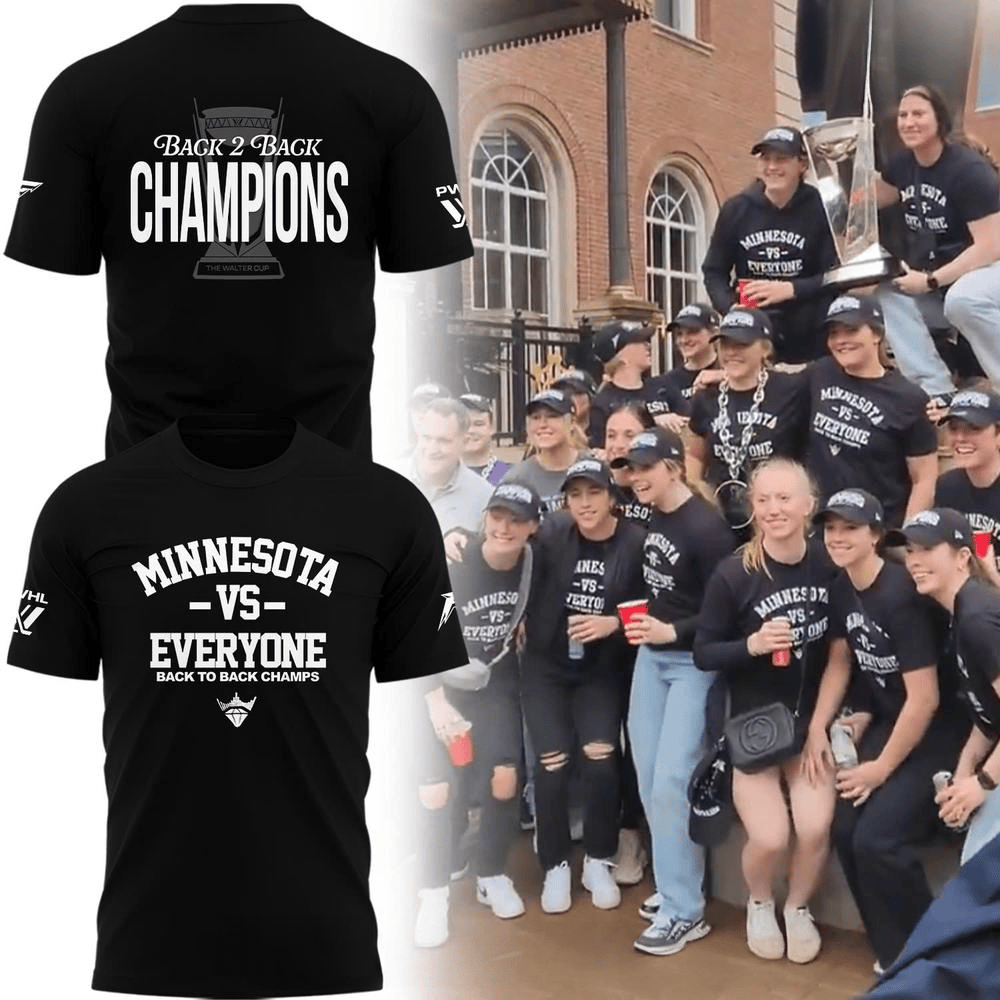 Minnesota Frost Back 2 Back Champions 2025 Special T-Shirt Minnesota Frost Merch Fans Gifts-1