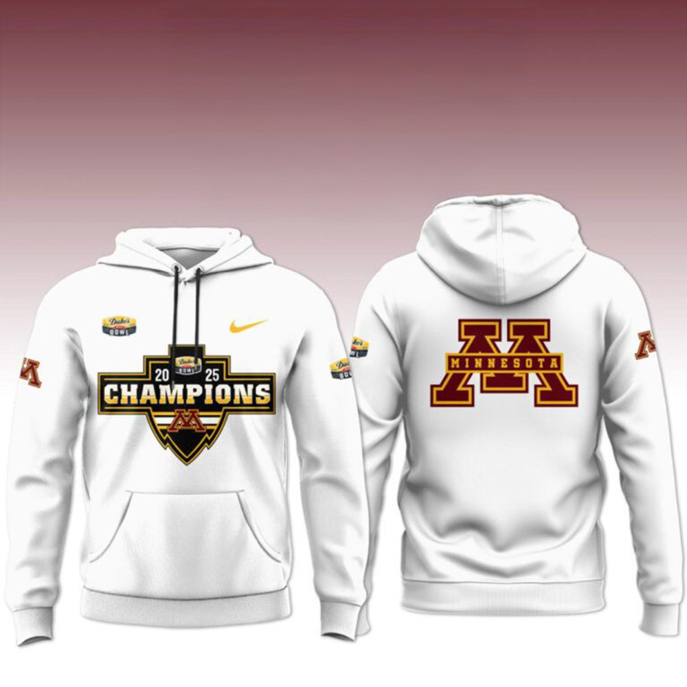Minnesota Golden Gophers 2025 Football Duke's Mayo Bowl Champions Hoodie Gift For Fan-1