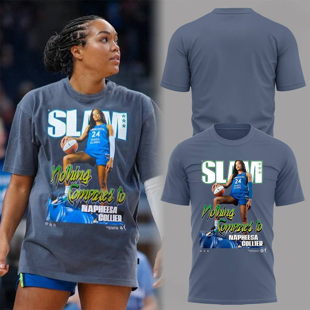 Minnesota Lynx x Napheesa Collier To Win MVP Grey Shirt Fan Merch Gifts For Her-1