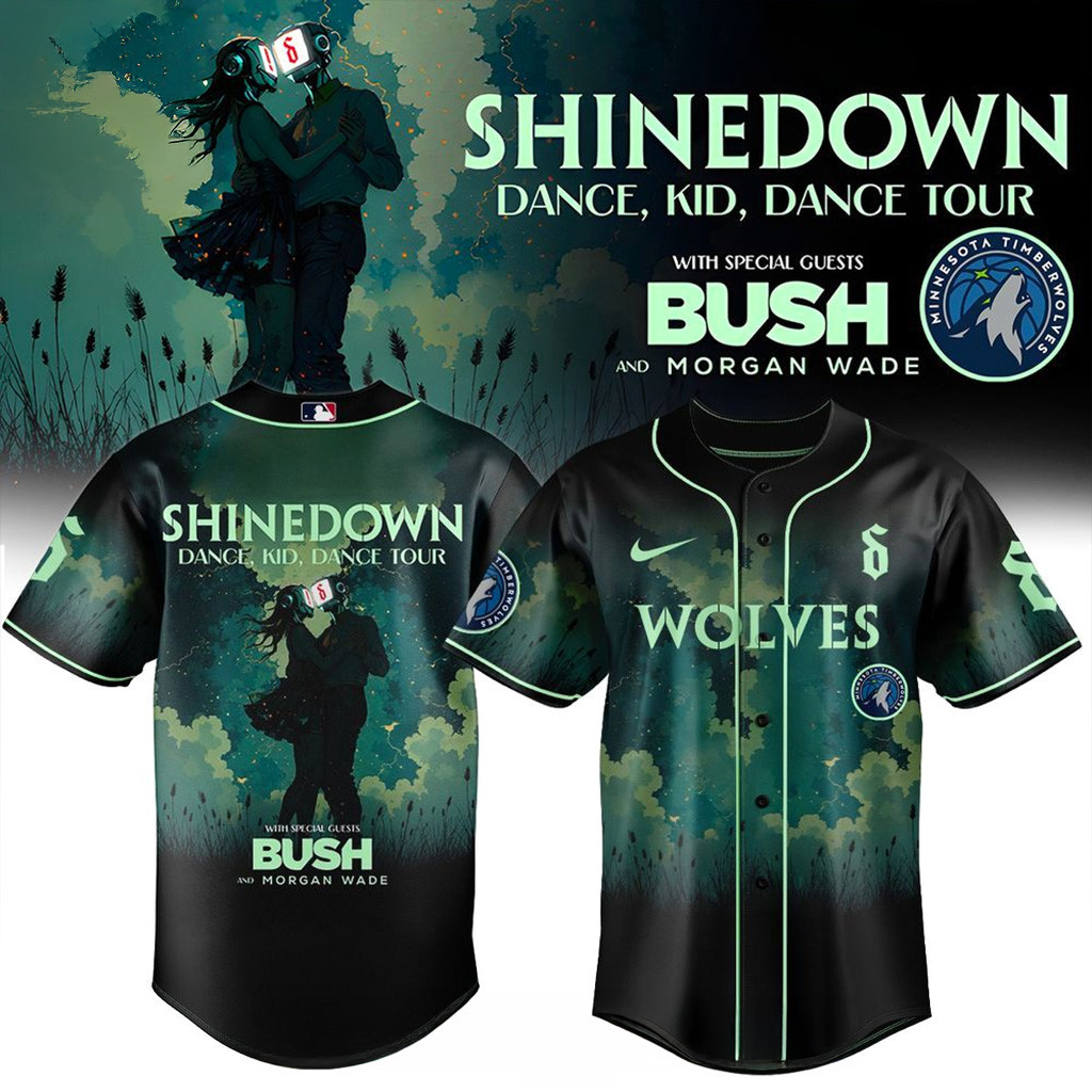 Minnesota Timberwolves X Shinedown Tour Merch 2025 Jersey-1
