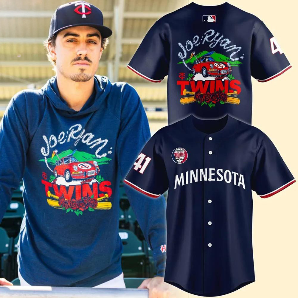 Minnesota Twins Joe Ryan X Homage X Grateful Dead Baseball Jersey Cool Gifts For Dad-1