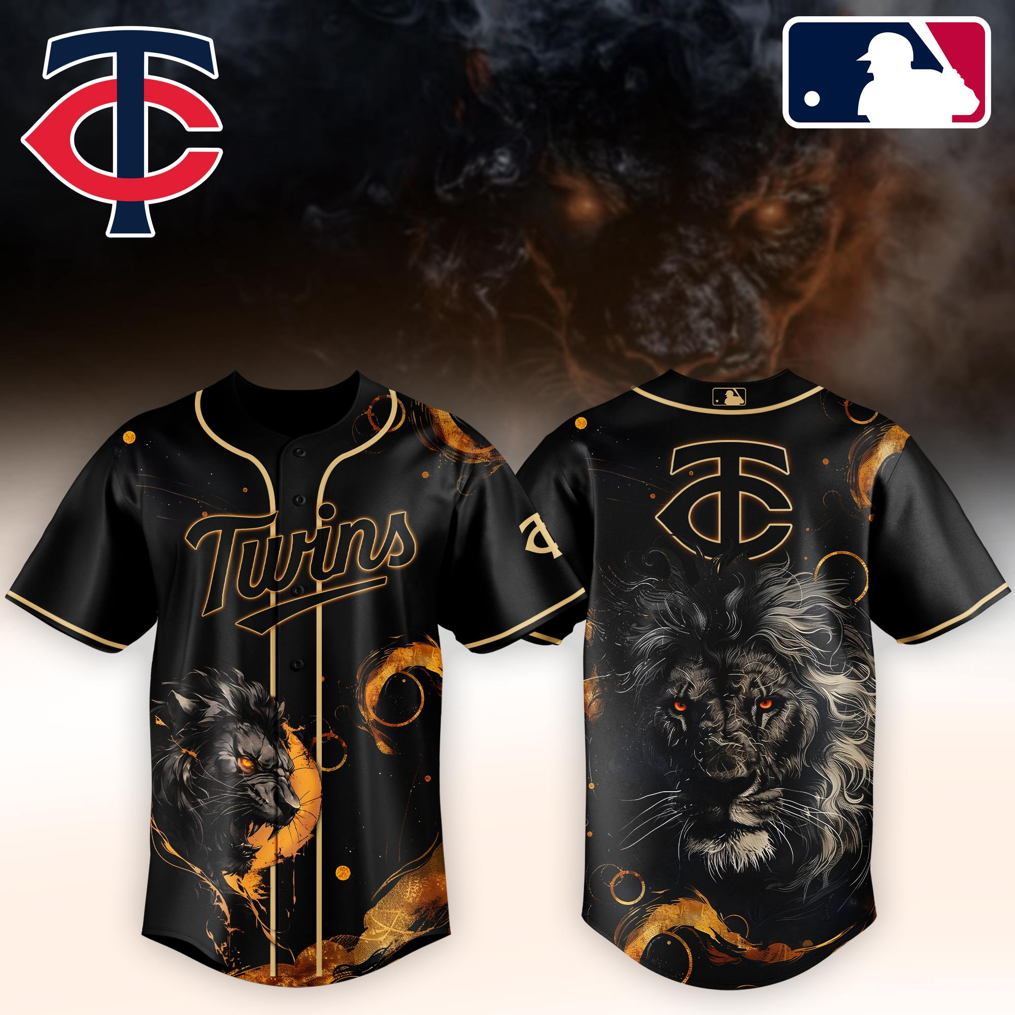 Minnesota Twins Mlb X Lion Baseball Jersey For Fans-1