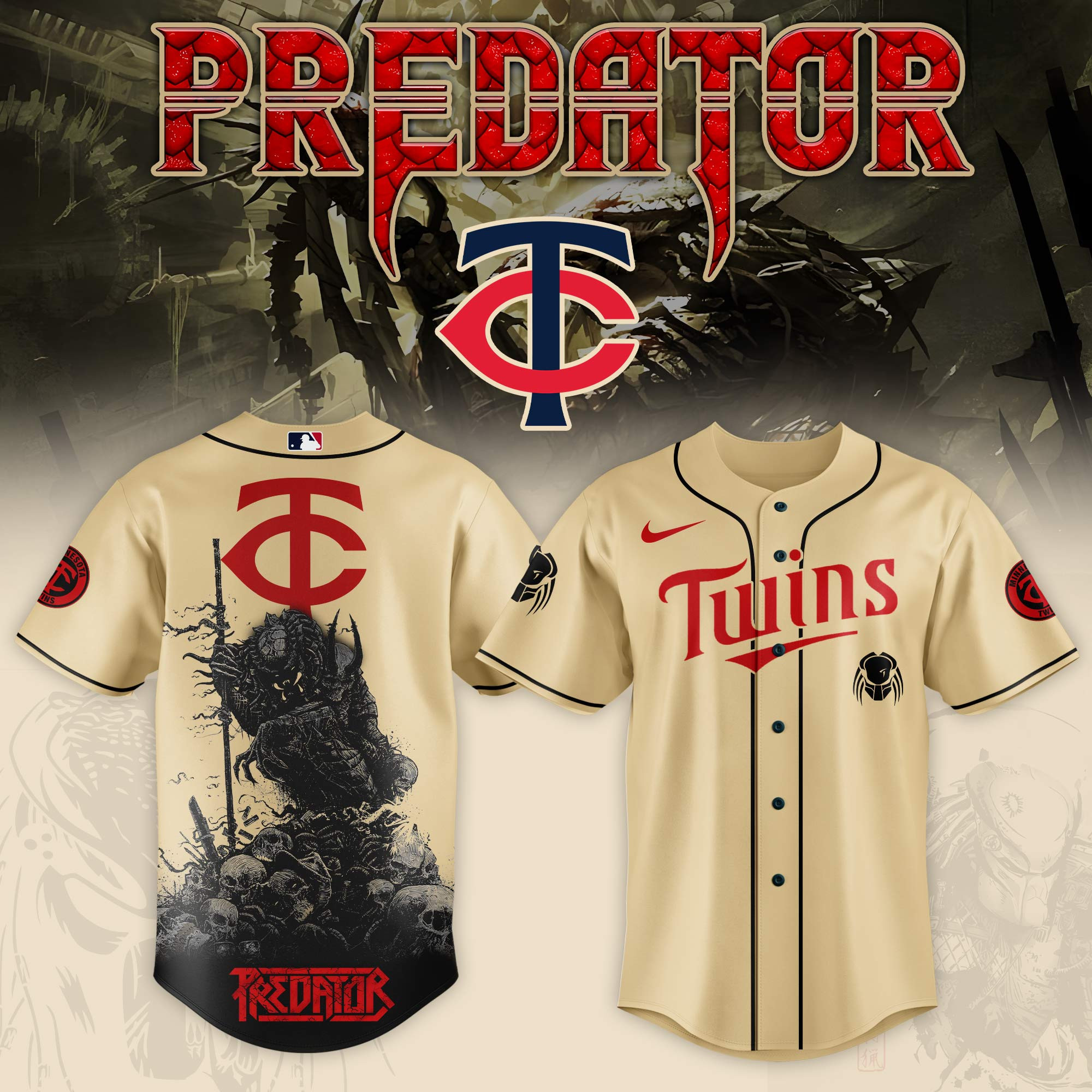 Minnesota Twins Mlb X Predator Baseball Jersey For Fans-1