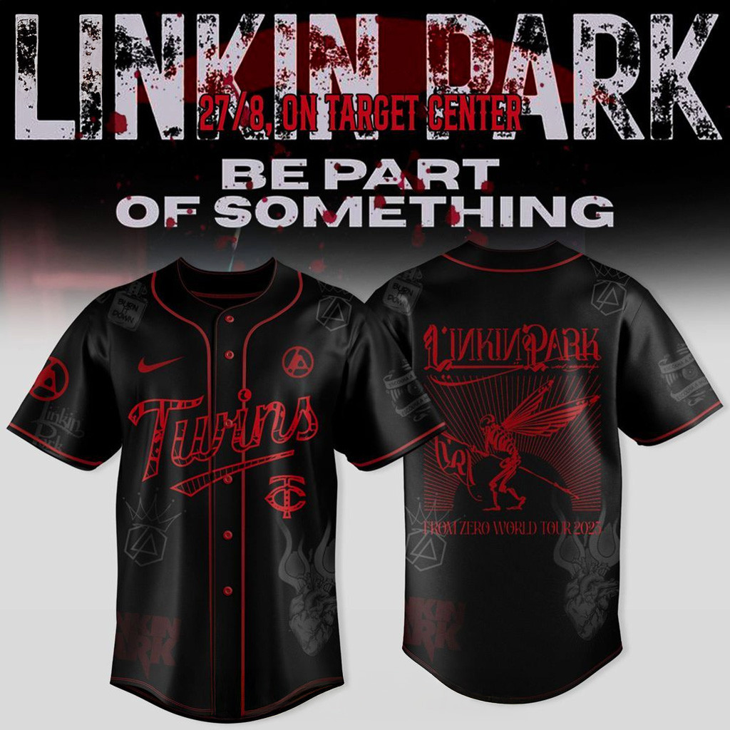 Minnesota Twins X Linkin Park From Zero World Tour 2025 Jersey Minnesota Twins Merch Fans Gifts-1